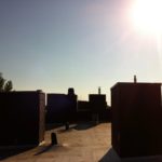 Schornsteine und Sonne