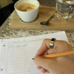 Morgenseiten im Café