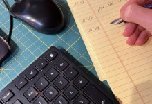 Kryptische Notizen für die Mail an den Lektor. 