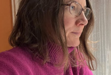 auf den Bildschirm gucken