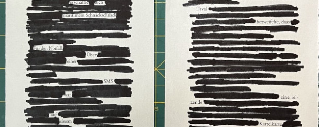 Blackout Poetry: Wie Taval mir die Leichtigkeit zurückschwärzte