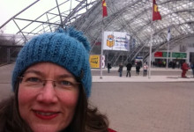 Selfie vor der Eingangshalle