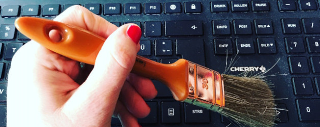 Tastatur abstauben und an den Schreibtisch zurückkehren