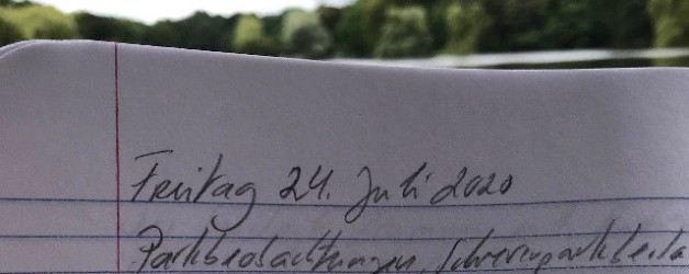 Aus meinem Notizbuch oder Schrevenparkbeobachtungen im Juli 2020
