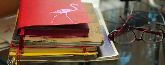 Früher ein Lieblingsnotizbuch oder zur Zeit für jede Textsorte ein Notizbuch