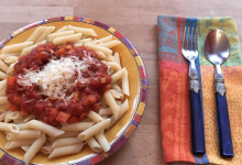 Mittagessen.