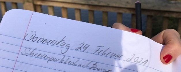 Aus meinem Notizbuch oder Schrevenparkbeobachtungen im Februar 2021