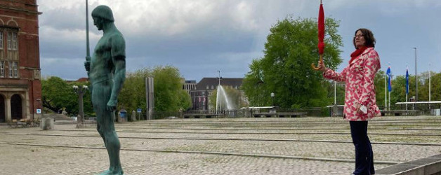 Kunstspaziergang (2) oder Kunst rund um den Kieler Rathausplatz und den Hiroshimapark