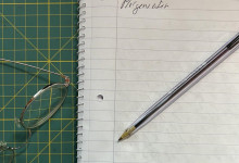 Meine Handschrift ist heute verquetscht und ich lass Buchstabn weg