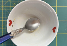 Frühstücksfoto vergessen, also leere Overnightoats-Schale