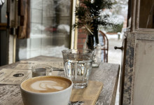 Cappuccino im Winter