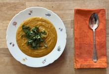 Aufgewärmtes Dhal von gestern. Lecker.