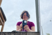 Auf dem Weg zur Apotheke: Ich mag Straßenspiegelselfies