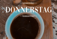 Mit anderen Stammgästen im Café schnacken
