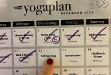 Auf die Yogamatte.